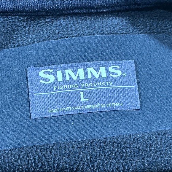 Simms Rogue Hoodie Mens Large Full Zip Fleece Lined Fishing Outdoors Camo - Picture 6 of 12